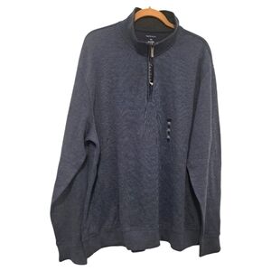 Ref 033 🦋Van Heusen Men’s Quarter-Zip Pullover Sweater XXL